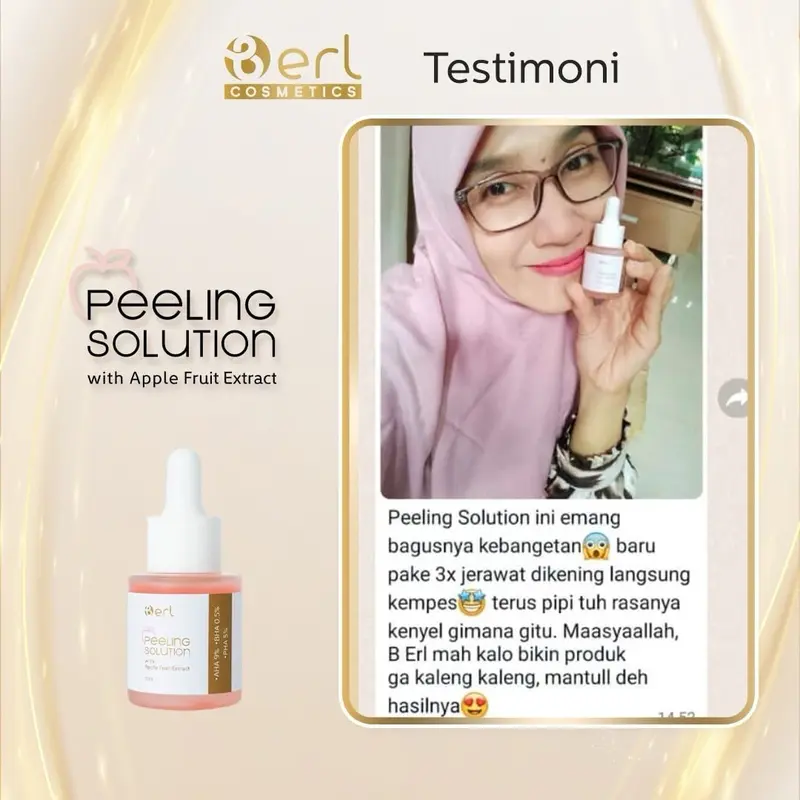 B Erl Peeling Solution with Apple Fruit Extract Exfoliasi Kusam Exfoliating Wajah Mencerahkan Kotoran Komedo 5