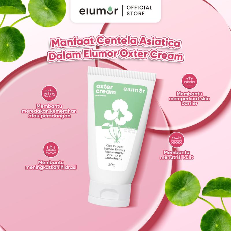 Elumor Oxter Cream 30g - Krim Pencerah Ketiak, Mengandung Niacinamide, Glutathione & Lemon, Pencerah Leher Hitam, Vitamin Mencerahkan Memutihkan Selangkangan 7