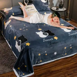 Selimut Bulu 140x200 Motif Dewasa Kucing Murah Berkualitas Kado Kain