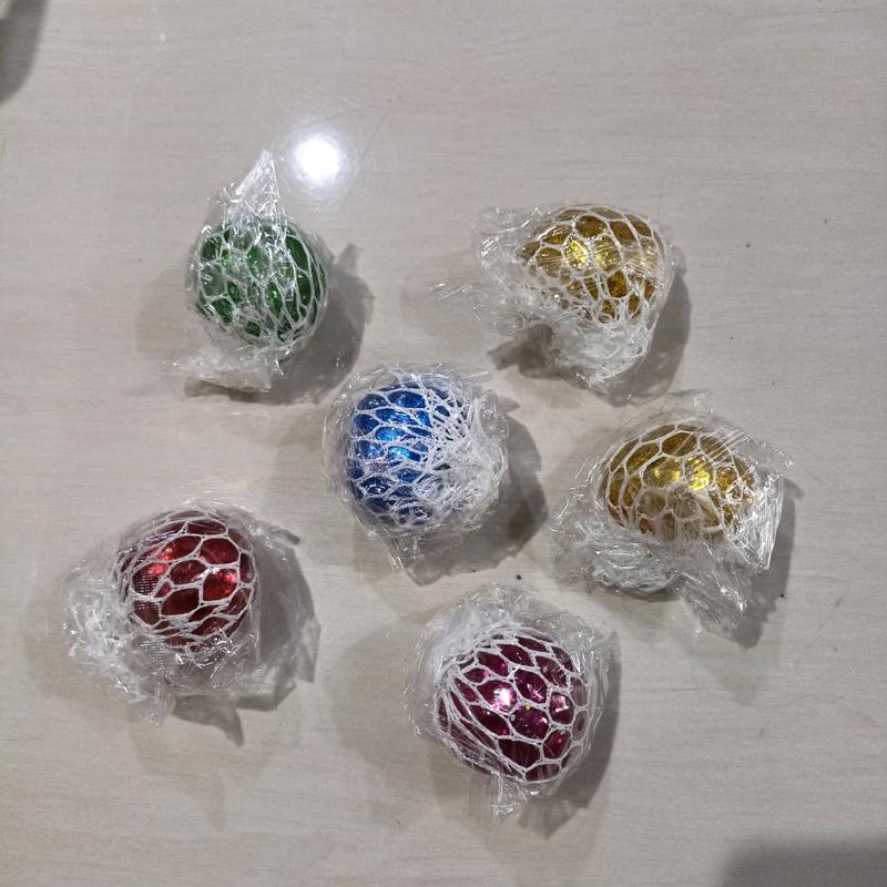 Mainan anak squishy mesh ball anti stress ball/bola anggur Toys 4