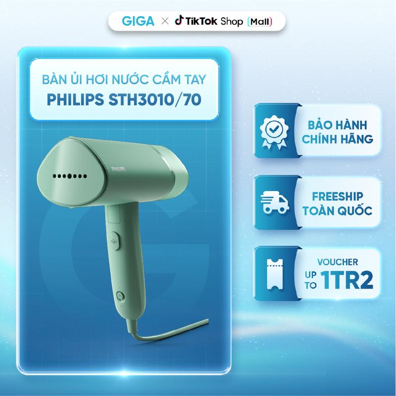 Bàn ủi hơi nước cầm tay Philips STH3010/70 - công suất 1000W - Gọn nhẹ, gấp gọn dễ dàng