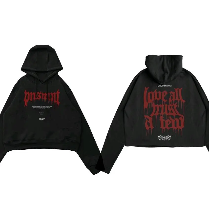 Sweatshirt Pullover Hoodie Crop Punisment Death Metal -Hoodie Crop Pria Wanita Terbaru Unisex