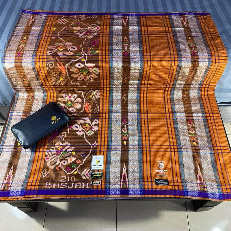Sarung sutera BASJAH varian STC songket sutera asli 100% original spunsilk 210/2 4