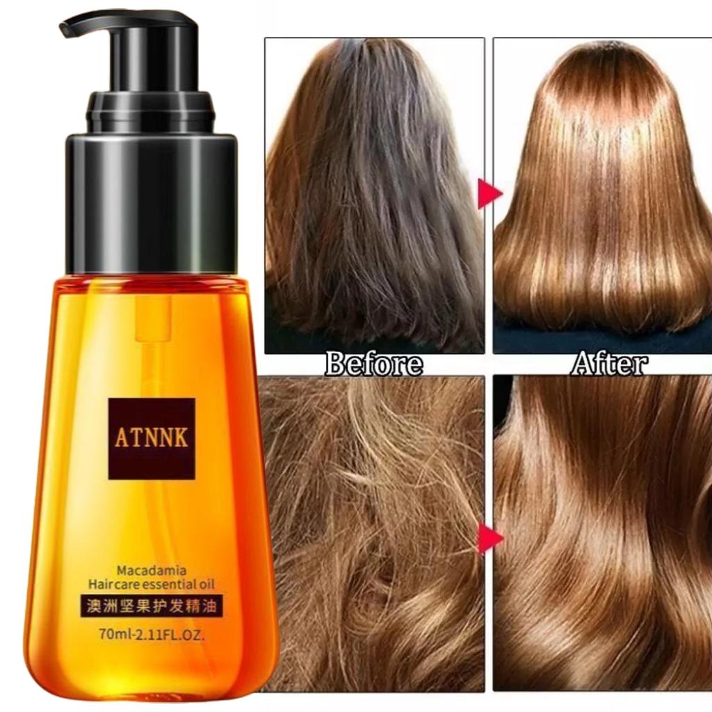 Hair Serum - COD Hair Repair Serum Care Smoothing Hair Vitamin Rambut Rontok Essential Oil Vitamin Oil ORI 70ml Pelembab perbaik Rambut Kering & Kusut