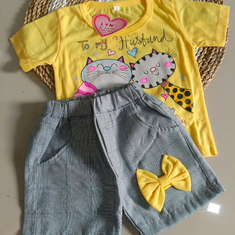 Setelan Kaos Anak Perempuan Usia 1 Tahun 5