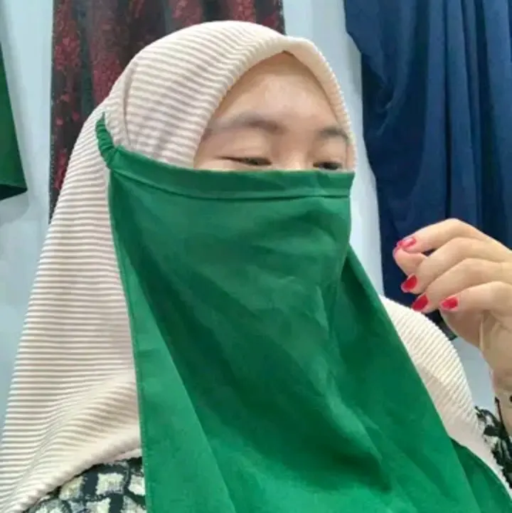 NB Cadar niqab bahan diamond crepe premium