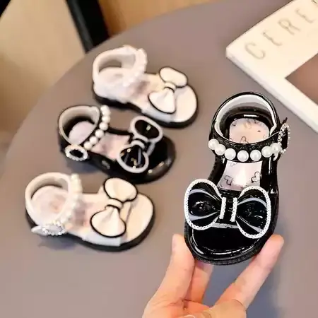 Ramadhan Sale Sandal Anak Perempuan Usia 12345 Tahun Motif Pita Mutiara Fashion COD Bayi