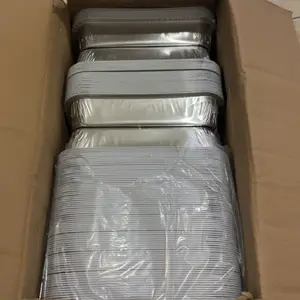 Alumunium Foil Tray AX 350 + Tutup Macaroni Schotel Lasagna Spaghetti Brulee Mentai Rice Dimsum Mentai isi 125 pcs