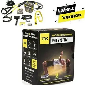 TRX PRO 9 Elite Alat Olahraga Body Builder dengan TRX Suspension Pro Kit Desain Ergonomis Bahan Berkualitas Tinggi Banyak Pilihan Latihan Suspensi