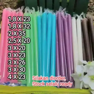 100 gr plastik es pensil plastik es lilin plastik es mambo spidol ukuran 1,8x23 cm / 1,8x32 cm / 2x35 cm / 2,5x20 cm / 3x20 cm / 3x23 cm / 3x26 cm / 3x30 cm / 4x23 cm
