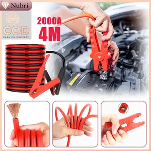 Nubri COD Jumper Kabel Booster Baterai Mobil 4M Tugas Berat Baru untuk Kabel Start Mobil Truk Van Car Kendaraan