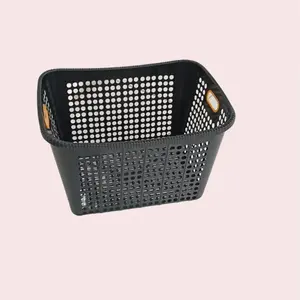 ( 2 PCS ) Keranjang Baju Plastik Hitam/Keranjang Laundry/Keranjang Pajero