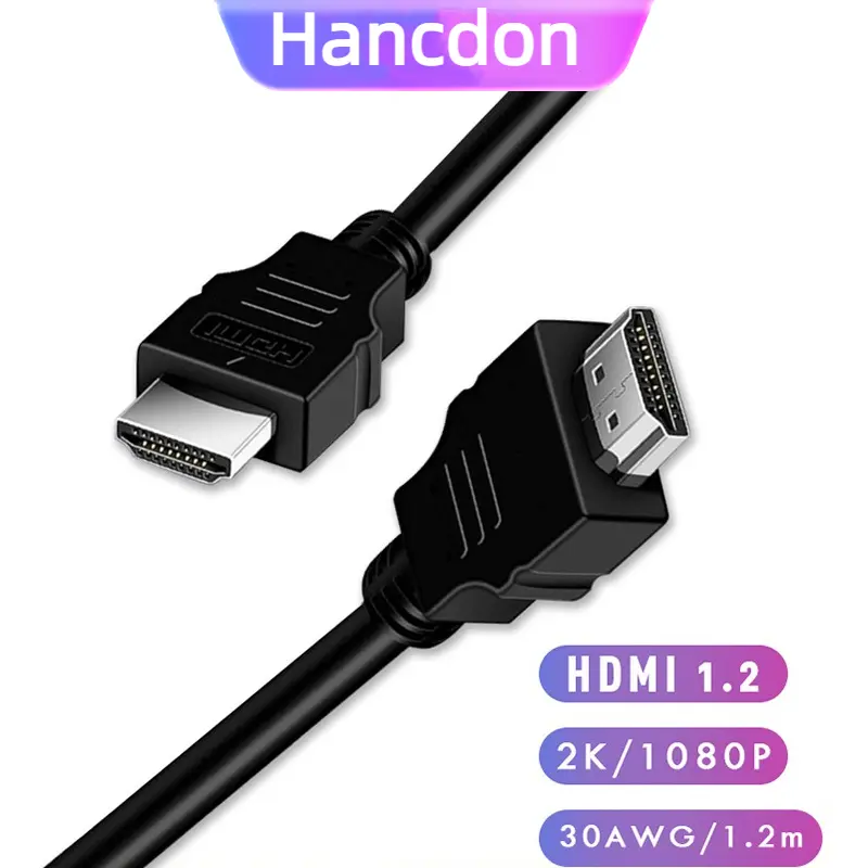 【Toko Lokal】Hancdon KABEL HDMI 1.2 M Baru- Bagus Hdmi To Hdmi 1.2 Meter 1080P Full HD TV Set Top Box STB Parabola PS DVD Player Komputer Monitor Infocus Proyektor