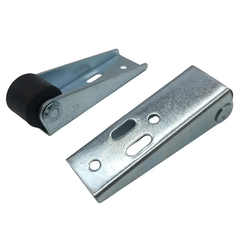 Bánh xe cửa trượt, Ròng rọc kiểu Cũ bánh xe cửa xoay bằng thép nhựa, hỗ trợ đáy, bánh xe hướng dẫn cửa trượt, thích hợp cho cửa gỗ, bánh xe đáy, để ngăn ngừa rơi 4