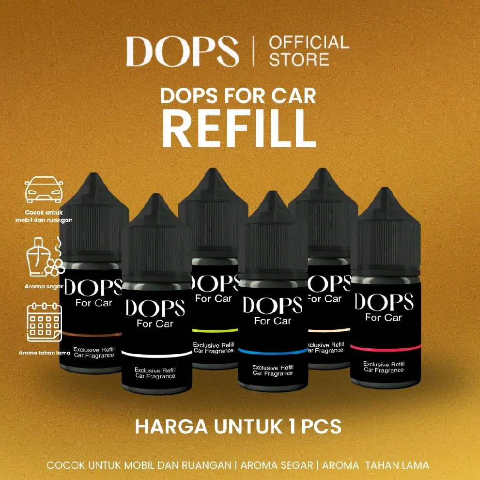 Temukan Dops Parfume - Refill Parfum Gantung Mewah 30ml I Melon Vanilla Bubblegum Kopi | Anti mual | GRATIS STICKER