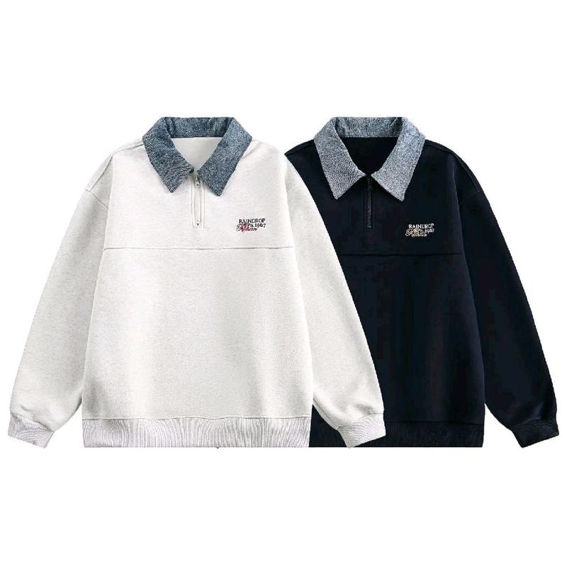 NEW 2025 Áo Sweater Dài Tay Nam Nữ Phối Cổ Polo Local Brand HEAVEN Chất Liệu Nỉ 2 Da Vải Thun Tăm Vải Nỉ Bông Phù Hợp Mùa Thu Đông