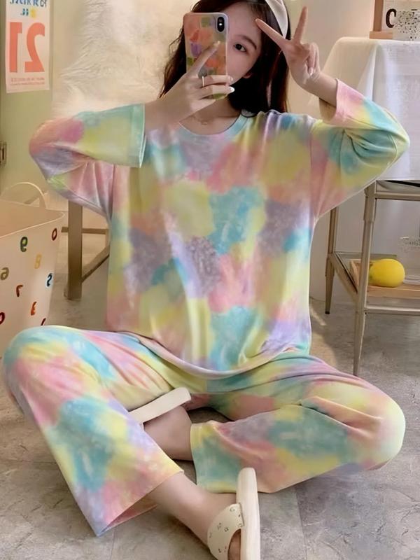  Bộ đồ dài tay nữ nhiều hình dễ thương peonyb  mặc đi ngủ đi chơi thoải mái form rộng đẹp 