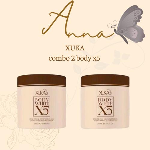 Kem Body XUKA X5 Dưỡng Trắng Cấp Tốc Chống Nắng, Thấm Nhanh Hộp 250g