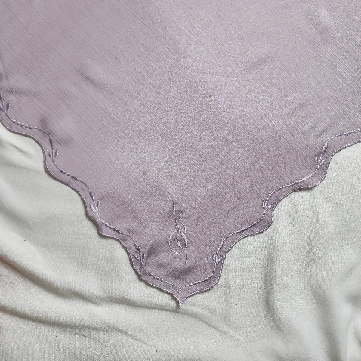 TRISCARF SATIN MATERIAL WITH EMBROIDERY DESIGN 8