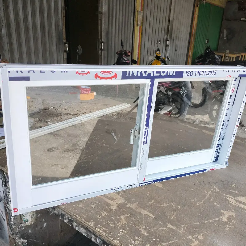 JENDELA SLIDING T50 X L100 ALUMINIUM BAHAN JUMBO PINTU VENTILASI JENDELA DAPUR MINIMALIS MODERN TERBARU MURAH 0