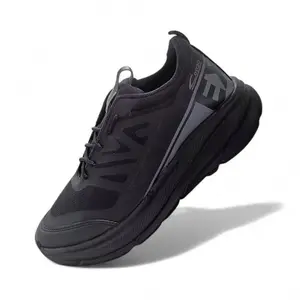 Cenzo Ex-9 Sepatu Sekolah Hitam Polos New Model Sepatu SMP SMA  Olahraga Sneakers Running Pria Wanita Nyaman Ringan dan Empuk Unisex untuk Aktivitas Sehari-hari  Shoes Hitam  Outdoor