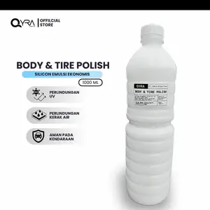 QYRA Body & Tire Polish 1000 ML - Pengkilap Ban dan Body Motor dengan Perlindungan UV dan Kerak Air Aman pada Kendaraan