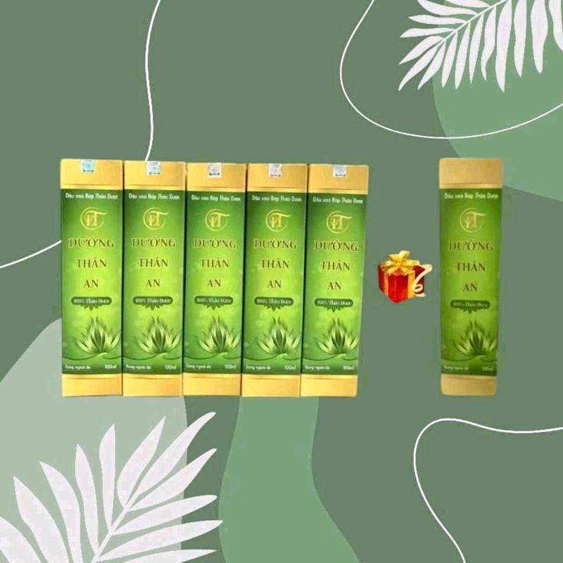  Combo 5 chai dầu xoa bóp Dưỡng thân an 100ml dầu massage đau nhức xương khớp đau vai gáy tê tay chân suy giãn tĩnh mạch,... 