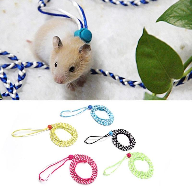 Dây Xích Hamster Thú Cưng, Chất Liệu Nylon, Chất Lượng Cao, Dây Xích Đi Bộ Có Thể Điều Chỉnh 1,4m, Thích Hợp Cho Thỏ Và Chuột Hamster, Dây Xích Vòng Cổ 1