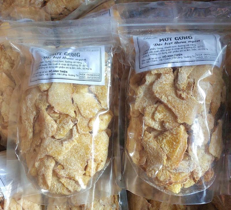  Mứt Gừng _Mứt Tết_Mứt làm thủ công 1Kg 500g Thơm ngon chuẩn vị 