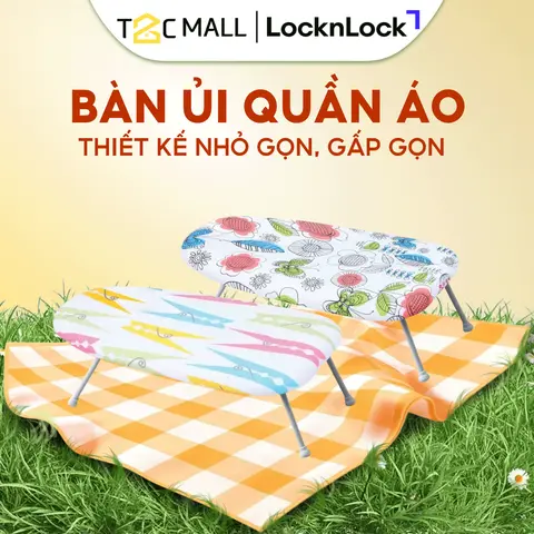Bàn Ủi Quần Áo LocknLock, Cầu Là Quần Áo Ngồi Vải Cotton Cao Cấp Chính Hãng ETM524 T2C Mall