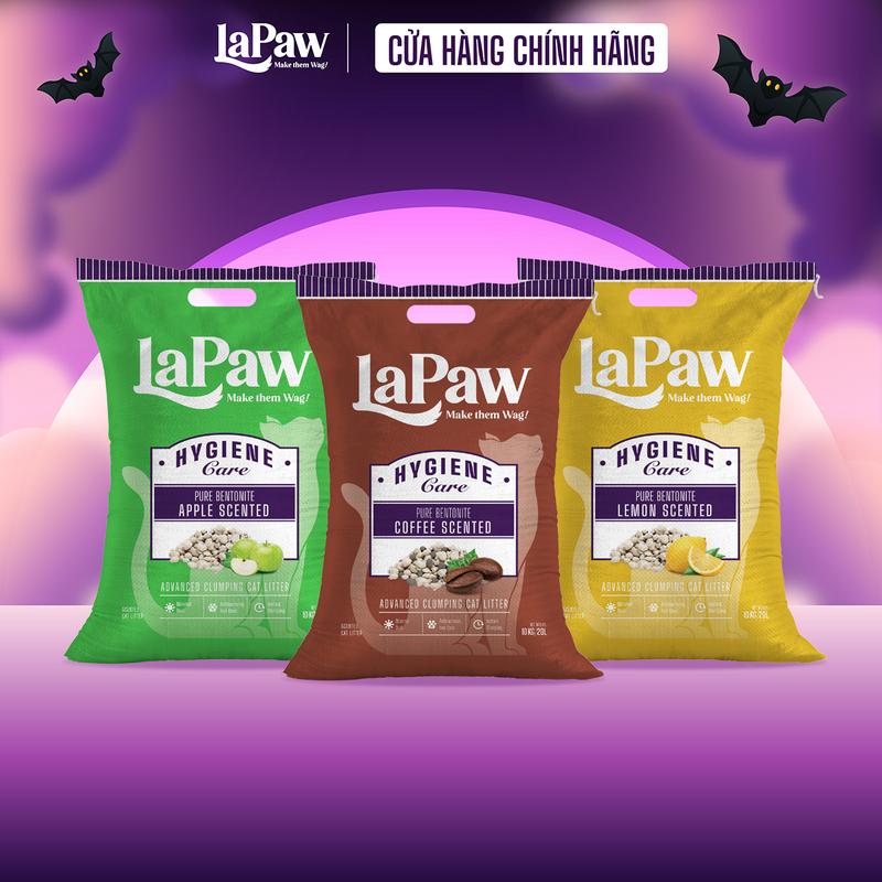 LaPaw (Mua 2 trợ ship) Cát vệ sinh cho mèo đất sét tự nhiên 20L/ 10KG