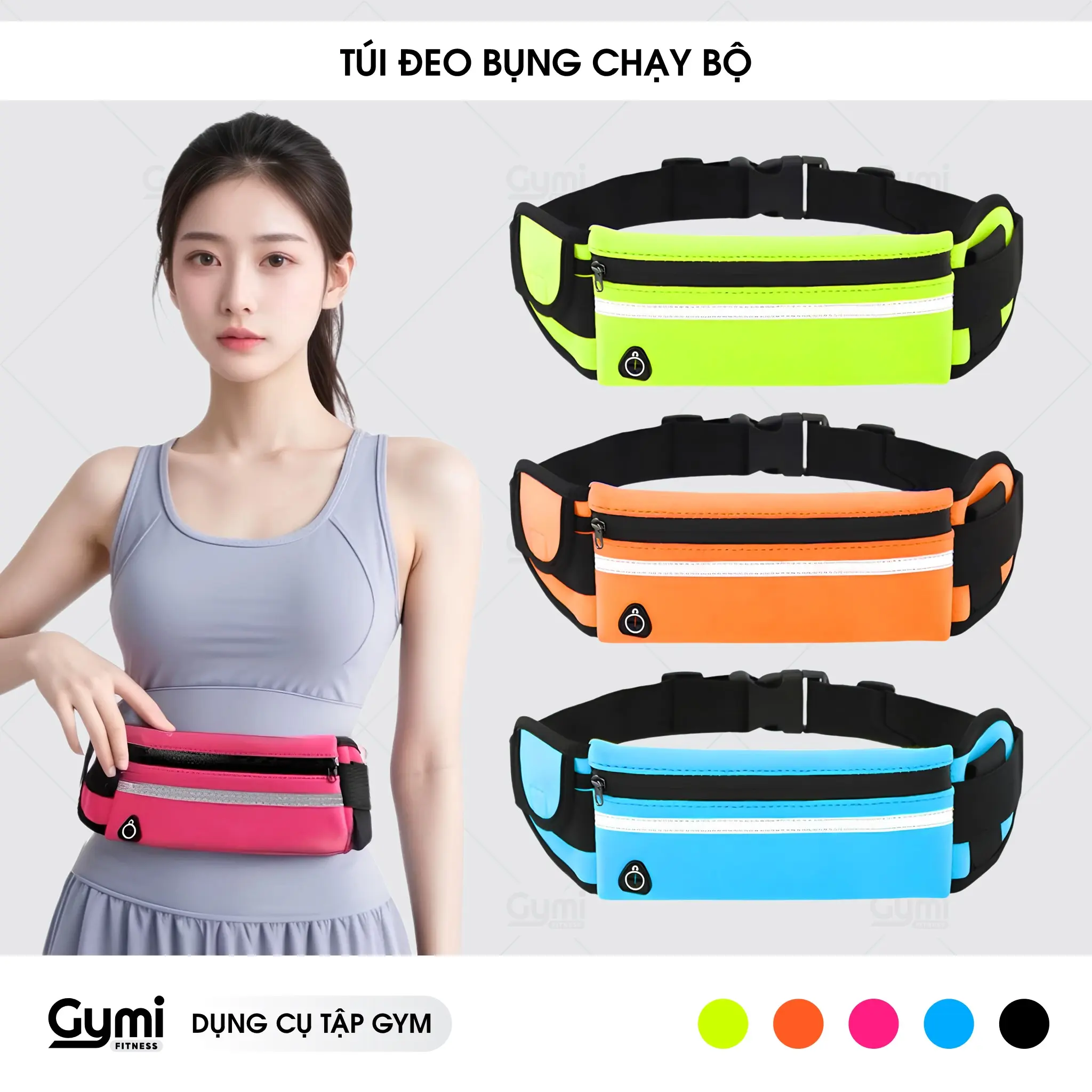 Túi Đeo Hông Chạy Bộ, Túi Thể Thao Nam Nữ Đựng Điện Thoại Tập Gym Chạy Bộ, Đi Xe Đạp, Leo Núi Chơi Thể Thao Tiện Lợi Sport Bag - TĐE01