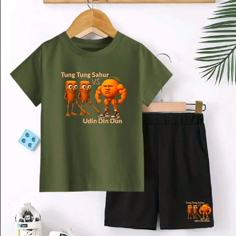 baju stelan anak udin din dun vs tung tung tung sahur 8