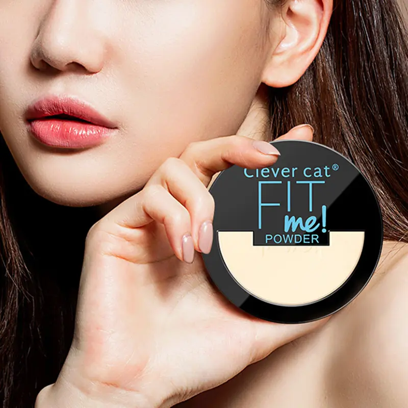 Matte Full Coverage 2 in 1 Double Layer Compact Powder Oil Control Waterproof Makeup Setting Foundation
