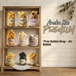 Kue Kering Lebaran 2026 Premium Nastar Kastengel Putri Salju Toples 600ml - Hampers Idul Fitri Paket Hemat Isi 2 Cookies Home Made Mix Butter Margarin Sagu Keju Kue Kacang Semprit Chocochip Thumprint