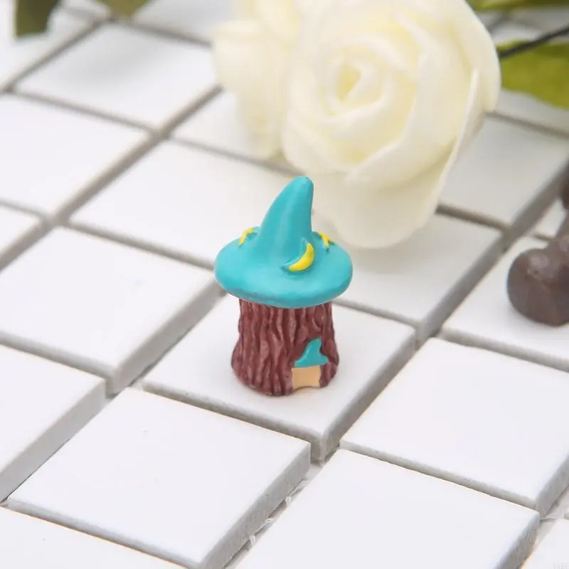 45BE 1Pc Resin House Fairy Garden Miniatures Micro Cottage Landscape DIY Decorations 1