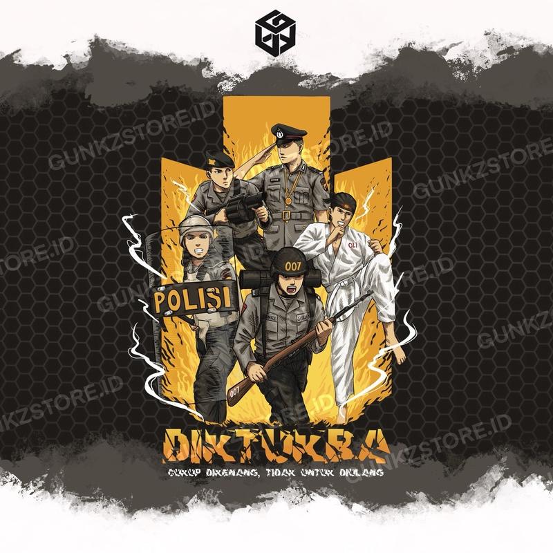 T Shirt DIKTUKBA POLRI V2 by Gunkz 1