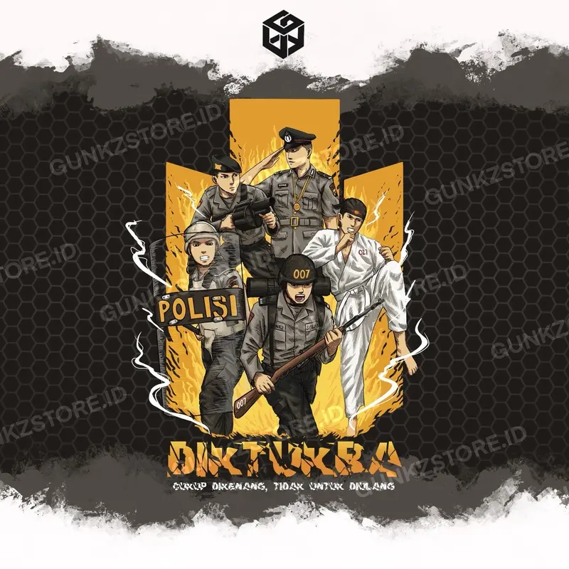 T Shirt DIKTUKBA POLRI V2 by Gunkz 1