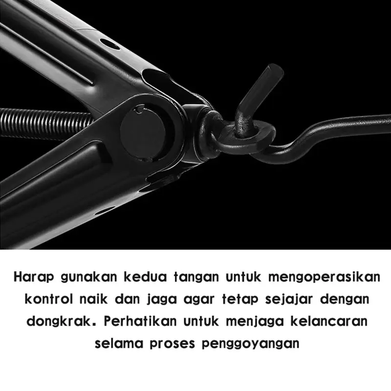 Dongkrak Mobil BLACK/1ton dongkrak mobil /dongkrak gunting / dongkrak pengangkat tipe tangan / - untuk perbaikan ban mobil 3