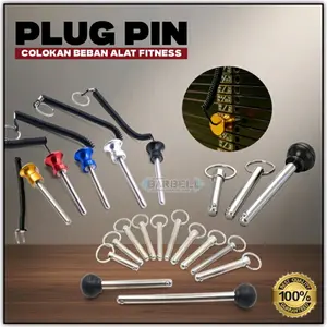 Plug Pin Selector Colokan Plat Beban Gym Sparepart Alat Fitness Outdoor