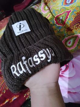Product Review of Topi Kupluk Telinga Anak Bayi INURHA Bordir Nama dg LABEL from U**a 0