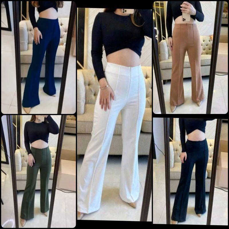 KULOT CELANA CUTBRAY SCUBA | SKUBA RESLETING DEPAN PREMIUM TERLARIS CELANA KERJA KANTOR KEKINIAN CELANA WANITA CUTBRY ZIPPER BASIC PANTS WIDE LEG HIGHWAIST CELANA PANJANG IMPORT TEBAL CUTBRAY CUBIT MODIS STANDRT M L XL XXL JUMBO 1