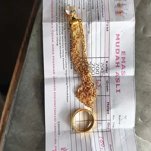 TERLARIS kalung wanita mas muda free cincin serta surat toko