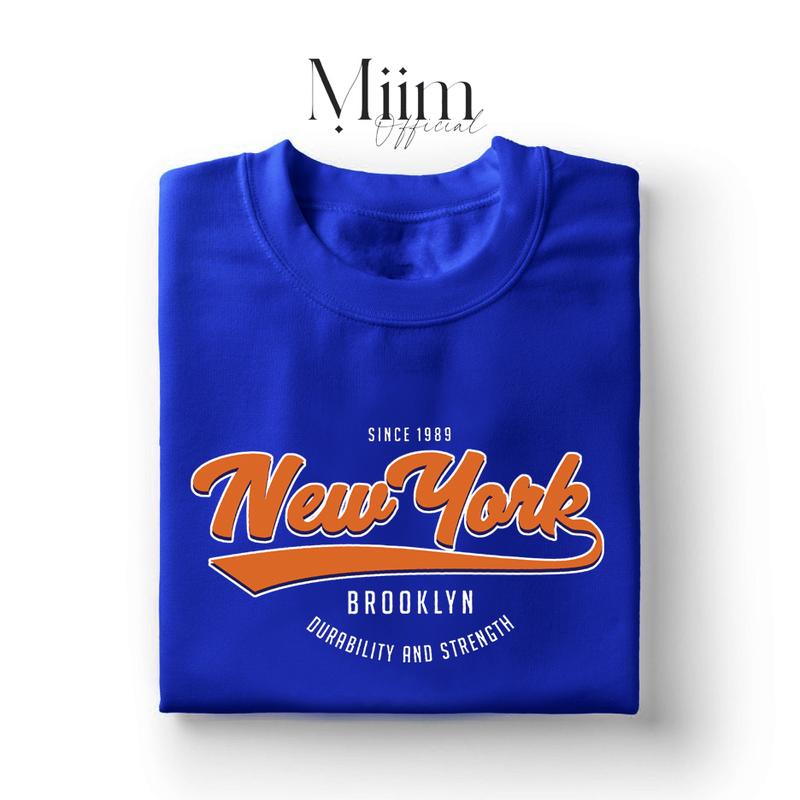 New York Graphic T-shirt For Women Fashion Mocha Mousse Korean Basic Tops Unisex 7