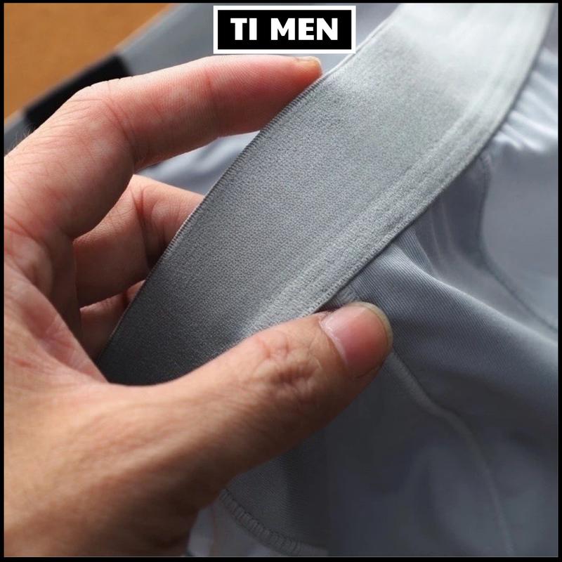 [Combo 3] Quần Lót Nam Sịp Đùi, Sịp Chéo Boxer Lụa Băng Dáng Trunk Khử Mùi Kháng Khuẩn quần  lót  đùi 2