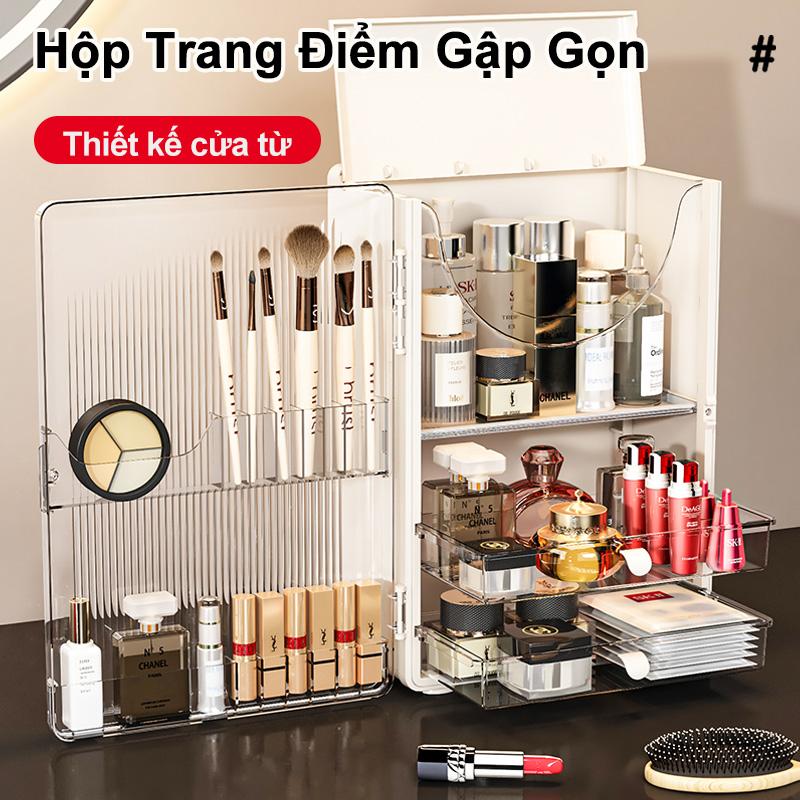 Hộp Đựng Mỹ Phẩm Để Bàn Chất Lượng Cao Cấp Có Nắp Chống Bụi Thích Hợp Cho Son Môi Mỹ Phẩm Và Sắp Xếp Chăm Sóc Da Tủ Đựng Mỹ Phẩm Để Bàn Giá Đựng Đồ Acrylic Sang Trọng.