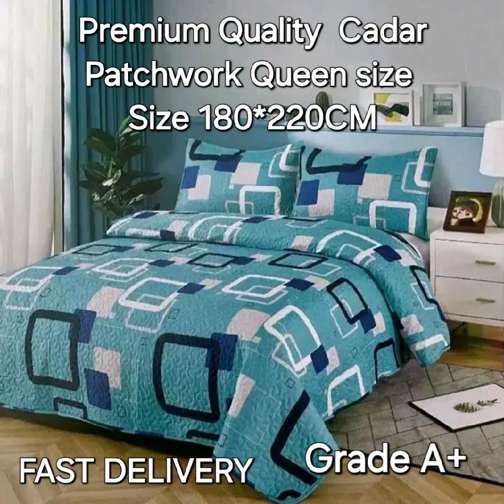 QUEEN CADAR PATCHWORK Al Zhou 3 in 1 Cotton Soft