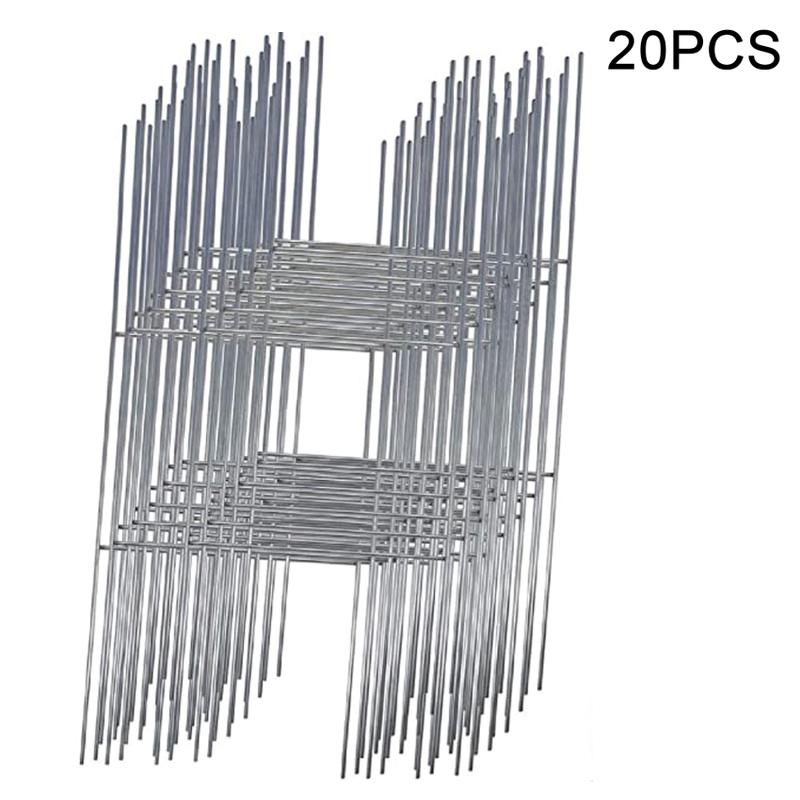 Product Introduction of Sturdy Double H Frame Metal Stakes Yard Signs Holder, Pack of 10 Metal Stake 10 x 24 inch Wire Stake, Yard Sign Holder fit 4mm or 5mm Corrugated Signs Panel Ship Same Day 3