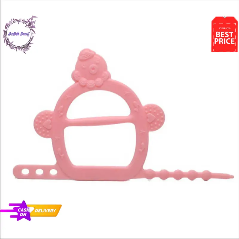 Gigitan Bayi Bpa Free Mainan Gigit Bayi Teether Silikon Lembut 0 sampai 6 bulan 7
