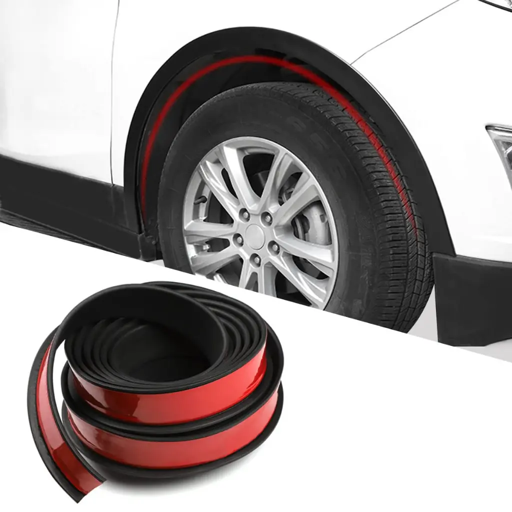 150CM Stiker Pelindung Fender Mobil Karet Pelindung Fender Mobil Universal Bumper Depan Anti-tabrakan Perlindungan Strip Lebar 35/45MM